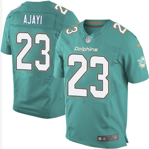 Nike Dolphins #23 Jay Ajayi Aqua Green Team Color Men's Stitched NFL New Elite Jersey Nike Dolphins #23 Jay Ajayi Aqua Green Team Color Men's Stitched NFL New Elite Jersey