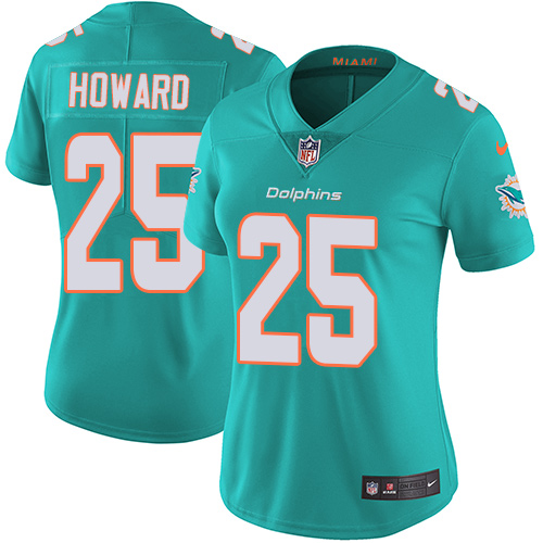 Nike Dolphins #25 Xavien Howard Aqua Green Team Color Women's Stitched NFL Vapor Untouchable Limited Jersey Nike Dolphins #25 Xavien Howard Aqua Green Team Color Women's Stitched NFL Vapor Untouchable Limited Jersey