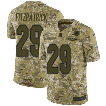 Nike Dolphins #29 Minkah Fitzpatrick Camo Men's Stitched NFL Limited 2018 Salute To Service Jersey Nike Dolphins #29 Minkah Fitzpatrick Camo Men's Stitched NFL Limited 2018 Salute To Service Jersey