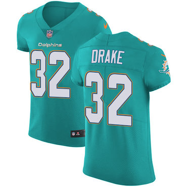Nike Dolphins #32 Kenyan Drake Aqua Green Team Color Men's Stitched NFL Vapor Untouchable Elite Jersey Nike Dolphins #32 Kenyan Drake Aqua Green Team Color Men's Stitched NFL Vapor Untouchable Elite Jersey