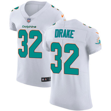 Nike Dolphins #32 Kenyan Drake White Men's Stitched NFL Vapor Untouchable Elite Jersey Nike Dolphins #32 Kenyan Drake White Men's Stitched NFL Vapor Untouchable Elite Jersey