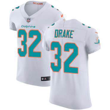 Nike Dolphins #32 Kenyan Drake White Men's Stitched NFL Vapor Untouchable Elite Jersey Nike Dolphins #32 Kenyan Drake White Men's Stitched NFL Vapor Untouchable Elite Jersey