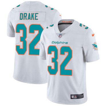 Nike Dolphins #32 Kenyan Drake White Men's Stitched NFL Vapor Untouchable Limited Jersey Nike Dolphins #32 Kenyan Drake White Men's Stitched NFL Vapor Untouchable Limited Jersey