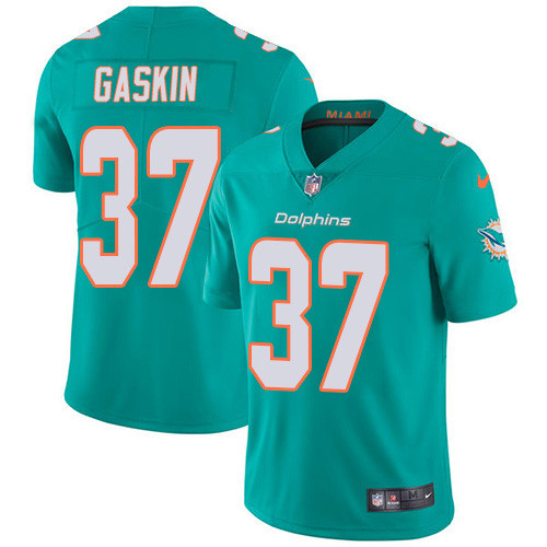 Nike Dolphins #37 Myles Gaskin Aqua Green Team Color Men's Stitched NFL Vapor Untouchable Limited Jersey Nike Dolphins #37 Myles Gaskin Aqua Green Team Color Men's Stitched NFL Vapor Untouchable Limited Jersey