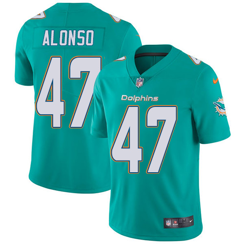 Nike Dolphins #47 Kiko Alonso Aqua Green Team Color Men's Stitched NFL Vapor Untouchable Limited Jersey Nike Dolphins #47 Kiko Alonso Aqua Green Team Color Men's Stitched NFL Vapor Untouchable Limited Jersey