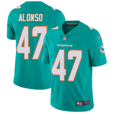 Nike Dolphins #47 Kiko Alonso Aqua Green Team Color Men's Stitched NFL Vapor Untouchable Limited Jersey Nike Dolphins #47 Kiko Alonso Aqua Green Team Color Men's Stitched NFL Vapor Untouchable Limited Jersey