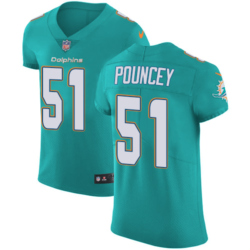 Nike Dolphins #51 Mike Pouncey Aqua Green Team Color Men's Stitched NFL Vapor Untouchable Elite Jersey Nike Dolphins #51 Mike Pouncey Aqua Green Team Color Men's Stitched NFL Vapor Untouchable Elite Jersey
