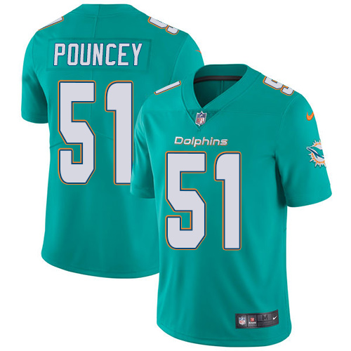 Nike Dolphins #51 Mike Pouncey Aqua Green Team Color Men's Stitched NFL Vapor Untouchable Limited Jersey Nike Dolphins #51 Mike Pouncey Aqua Green Team Color Men's Stitched NFL Vapor Untouchable Limited Jersey