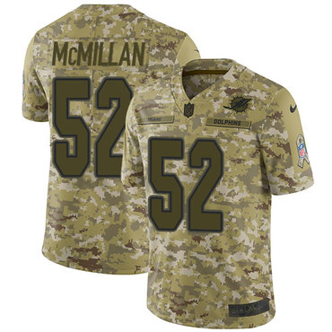 Nike Dolphins #52 Raekwon McMillan Camo Youth Stitched NFL Limited 2018 Salute to Service Jersey Nike Dolphins #52 Raekwon McMillan Camo Youth Stitched NFL Limited 2018 Salute to Service Jersey
