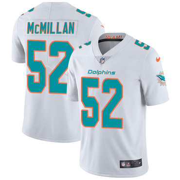 Nike Dolphins #52 Raekwon McMillan White Men's Stitched NFL Vapor Untouchable Limited Jersey Nike Dolphins #52 Raekwon McMillan White Men's Stitched NFL Vapor Untouchable Limited Jersey