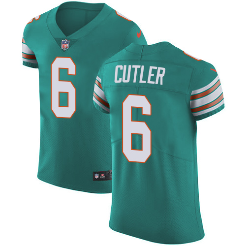 Nike Dolphins #6 Jay Cutler Aqua Green Alternate Men's Stitched NFL Vapor Untouchable Elite Jersey Nike Dolphins #6 Jay Cutler Aqua Green Alternate Men's Stitched NFL Vapor Untouchable Elite Jersey