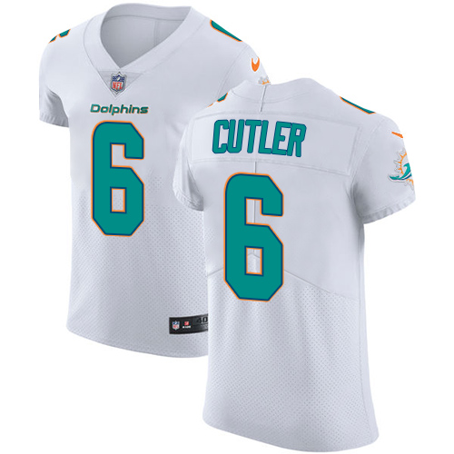 Nike Dolphins #6 Jay Cutler White Men's Stitched NFL Vapor Untouchable Elite Jersey Nike Dolphins #6 Jay Cutler White Men's Stitched NFL Vapor Untouchable Elite Jersey