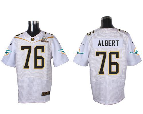 Nike Dolphins #76 Branden Albert White 2016 Pro Bowl Men's Stitched NFL Elite Jersey Nike Dolphins #76 Branden Albert White 2016 Pro Bowl Men's Stitched NFL Elite Jersey