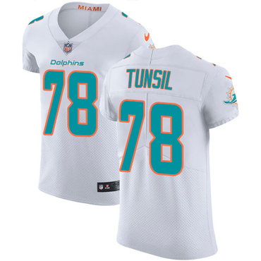 Nike Dolphins #78 Laremy Tunsil White Men's Stitched NFL Vapor Untouchable Elite Jersey Nike Dolphins #78 Laremy Tunsil White Men's Stitched NFL Vapor Untouchable Elite Jersey