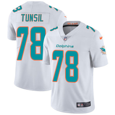 Nike Dolphins #78 Laremy Tunsil White Men's Stitched NFL Vapor Untouchable Limited Jersey Nike Dolphins #78 Laremy Tunsil White Men's Stitched NFL Vapor Untouchable Limited Jersey