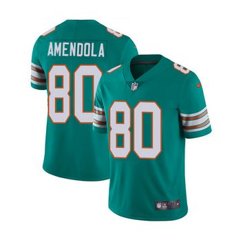 Nike Dolphins #80 Danny Amendola Aqua Green Alternate Men's Stitched NFL Vapor Untouchable Limited Jersey Nike Dolphins #80 Danny Amendola Aqua Green Alternate Men's Stitched NFL Vapor Untouchable Limited Jersey