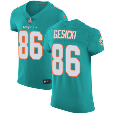 Nike Dolphins #86 Mike Gesicki Aqua Green Team Color Men's Stitched NFL Vapor Untouchable Elite Jersey Nike Dolphins #86 Mike Gesicki Aqua Green Team Color Men's Stitched NFL Vapor Untouchable Elite Jersey