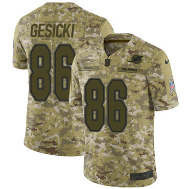 Nike Dolphins #86 Mike Gesicki Camo Youth Stitched NFL Limited 2018 Salute to Service Jersey Nike Dolphins #86 Mike Gesicki Camo Youth Stitched NFL Limited 2018 Salute to Service Jersey