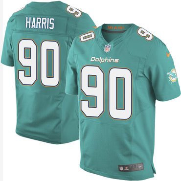 Nike Dolphins #90 Charles Harris Aqua Green Team Color Men's Stitched NFL New Elite Jersey Nike Dolphins #90 Charles Harris Aqua Green Team Color Men's Stitched NFL New Elite Jersey