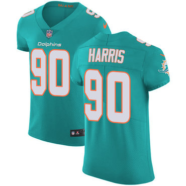 Nike Dolphins #90 Charles Harris Aqua Green Team Color Men's Stitched NFL Vapor Untouchable Elite Jersey Nike Dolphins #90 Charles Harris Aqua Green Team Color Men's Stitched NFL Vapor Untouchable Elite Jersey
