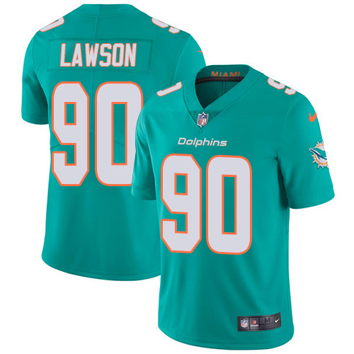 Nike Dolphins #90 Shaq Lawson Aqua Green Team Color Men's Stitched NFL Vapor Untouchable Limited Jersey Nike Dolphins #90 Shaq Lawson Aqua Green Team Color Men's Stitched NFL Vapor Untouchable Limited Jersey