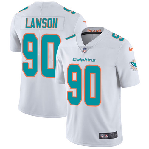 Nike Dolphins #90 Shaq Lawson White Men's Stitched NFL Vapor Untouchable Limited Jersey Nike Dolphins #90 Shaq Lawson White Men's Stitched NFL Vapor Untouchable Limited Jersey