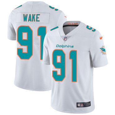 Nike Dolphins #91 Cameron Wake White Men's Stitched NFL Vapor Untouchable Limited Jersey Nike Dolphins #91 Cameron Wake White Men's Stitched NFL Vapor Untouchable Limited Jersey