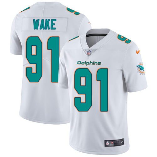 Nike Dolphins #91 Cameron Wake White Men's Stitched NFL Vapor Untouchable Limited Jersey Nike Dolphins #91 Cameron Wake White Men's Stitched NFL Vapor Untouchable Limited Jersey