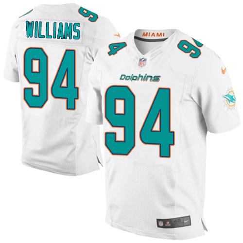 Nike Dolphins #94 Mario Williams White Men's Stitched NFL New Elite Jersey Nike Dolphins #94 Mario Williams White Men's Stitched NFL New Elite Jersey