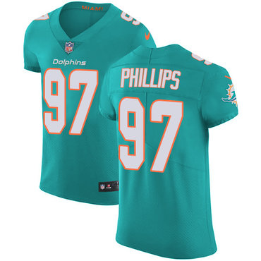 Nike Dolphins #97 Jordan Phillips Aqua Green Team Color Men's Stitched NFL Vapor Untouchable Elite Jersey Nike Dolphins #97 Jordan Phillips Aqua Green Team Color Men's Stitched NFL Vapor Untouchable Elite Jersey