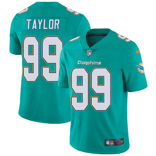 Nike Dolphins #99 Jason Taylor Aqua Green Team Color Men's Stitched NFL Vapor Untouchable Limited Jersey Nike Dolphins #99 Jason Taylor Aqua Green Team Color Men's Stitched NFL Vapor Untouchable Limited Jersey
