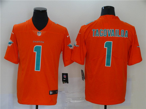 Nike Dolphins 1 Tua Tagovailoa Orange Inverted Legend Limited Jersey Nike Dolphins 1 Tua Tagovailoa Orange Inverted Legend Limited Jersey