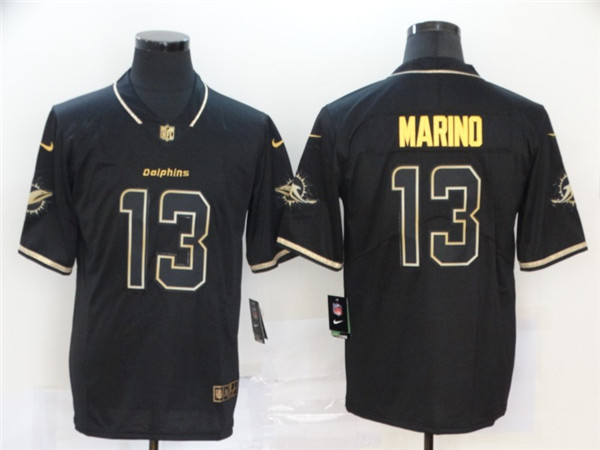 Nike Dolphins 13 Dan Marino Black Gold Vapor Untouchable Limited Jersey Nike Dolphins 13 Dan Marino Black Gold Vapor Untouchable Limited Jersey