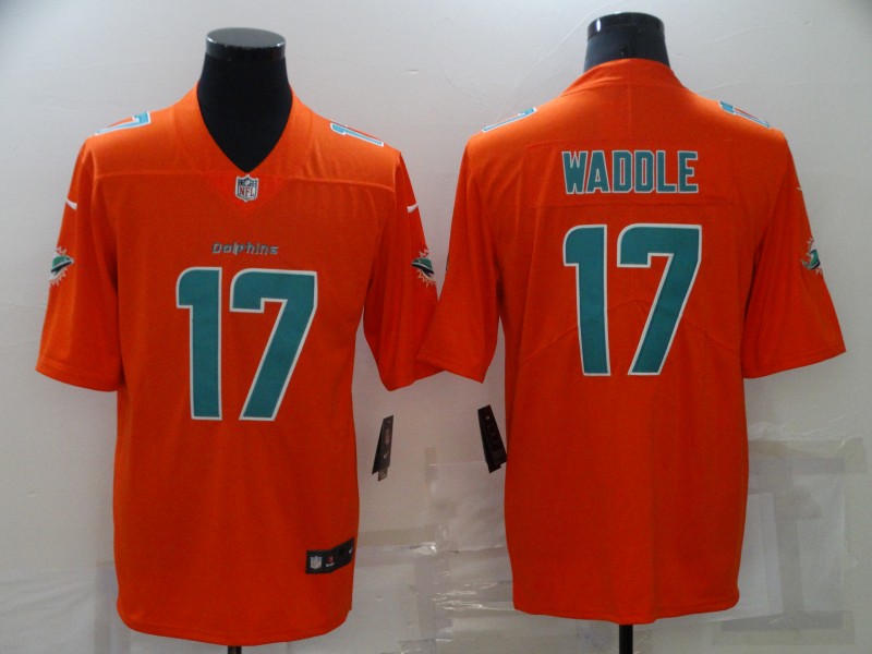Nike Dolphins 17 Jaylen Waddle Orange Vapor Untouchable Limited Jersey Nike Dolphins 17 Jaylen Waddle Orange Vapor Untouchable Limited Jersey