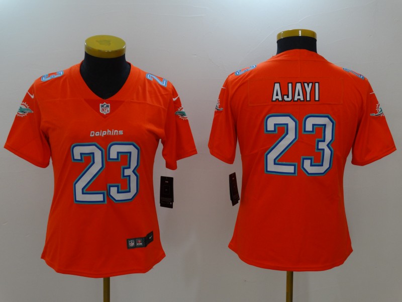 Nike Dolphins 23 Jay Ajayi Orange Women Vapor Untouchable Player Limited Jersey