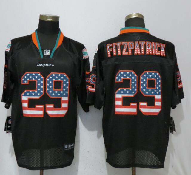 Nike Dolphins 29 Minkah Fitzpatrick Black USA Flag Fashion Elite Jersey Nike Dolphins 29 Minkah Fitzpatrick Black USA Flag Fashion Elite Jersey