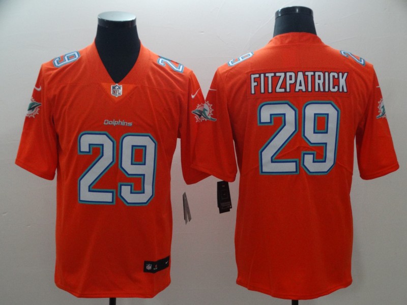 Nike Dolphins 29 Minkah Fitzpatrick Orange Vapor Untouchable Limited Jersey