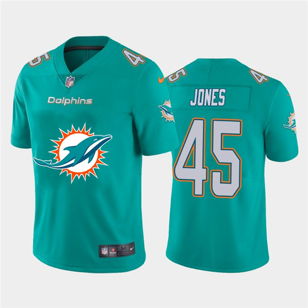 Nike Dolphins 45 Brandon Jones Aque Team Big Logo Vapor Untouchable Limited Jersey Nike Dolphins 45 Brandon Jones Aque Team Big Logo Vapor Untouchable Limited Jersey