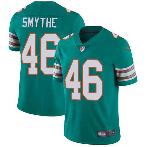 Nike Dolphins 46 Durham Smythe Aqua Throwback Vapor Untouchable Limited Jersey Nike Dolphins 46 Durham Smythe Aqua Throwback Vapor Untouchable Limited Jersey