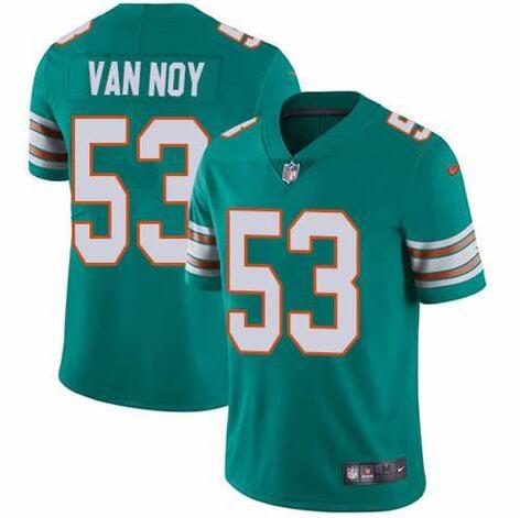 Nike Dolphins 53 Kyle Van Noy Aqua Throwback Vapor Untouchable Limited Jersey Nike Dolphins 53 Kyle Van Noy Aqua Throwback Vapor Untouchable Limited Jersey