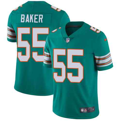 Nike Dolphins 55 Jerome Baker Aqua Throwback Vapor Untouchable Limited Jersey Nike Dolphins 55 Jerome Baker Aqua Throwback Vapor Untouchable Limited Jersey