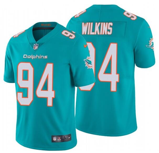Nike Dolphins 94 Christian Wilkins Aqua Vapor Untouchable Limited Jersey Nike Dolphins 94 Christian Wilkins Aqua Vapor Untouchable Limited Jersey