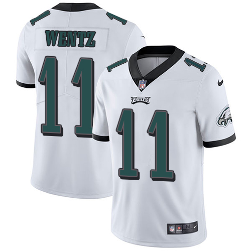 Nike Eagles #11 Carson Wentz White Men's Stitched NFL Vapor Untouchable Limited Jersey Nike Eagles #11 Carson Wentz White Men's Stitched NFL Vapor Untouchable Limited Jersey
