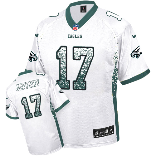 Nike Eagles #17 Alshon Jeffery White Men's Stitched NFL Elite Drift Fashion Jersey Nike Eagles #17 Alshon Jeffery White Men's Stitched NFL Elite Drift Fashion Jersey