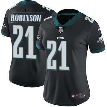 Nike Eagles #21 Patrick Robinson Black Alternate Women's Stitched NFL Vapor Untouchable Limited Jersey