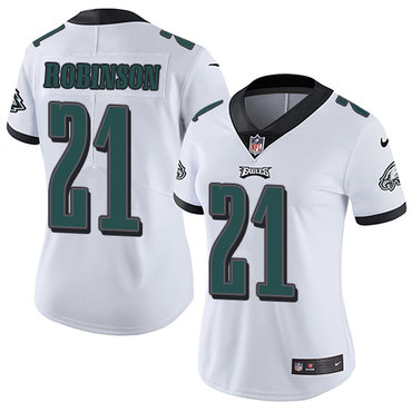 Nike Eagles #21 Patrick Robinson White Women's Stitched NFL Vapor Untouchable Limited Jersey