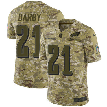 Nike Eagles #21 Ronald Darby Camo Men's Stitched NFL Limited 2018 Salute To Service Jersey