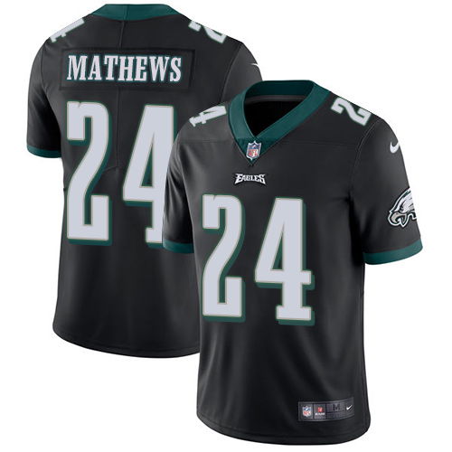 Nike Eagles #24 Ryan Mathews Black Alternate Men's Stitched NFL Vapor Untouchable Limited Jersey Nike Eagles #24 Ryan Mathews Black Alternate Men's Stitched NFL Vapor Untouchable Limited Jersey