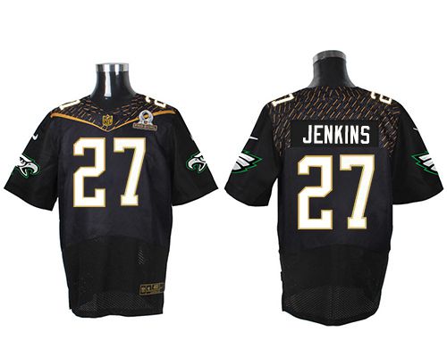 Nike Eagles #27 Malcolm Jenkins Black 2016 Pro Bowl Men's Stitched NFL Elite Jersey Nike Eagles #27 Malcolm Jenkins Black 2016 Pro Bowl Men's Stitched NFL Elite Jersey