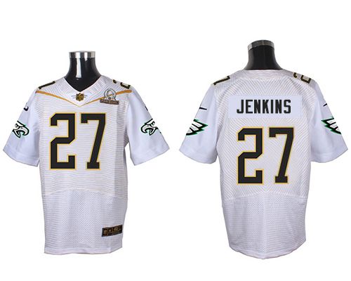 Nike Eagles #27 Malcolm Jenkins White 2016 Pro Bowl Men's Stitched NFL Elite Jersey Nike Eagles #27 Malcolm Jenkins White 2016 Pro Bowl Men's Stitched NFL Elite Jersey